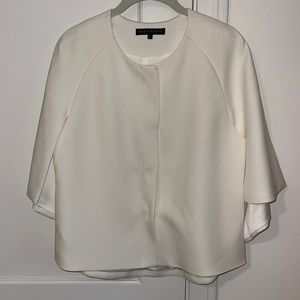 Abbey Glass white silk cape size Small